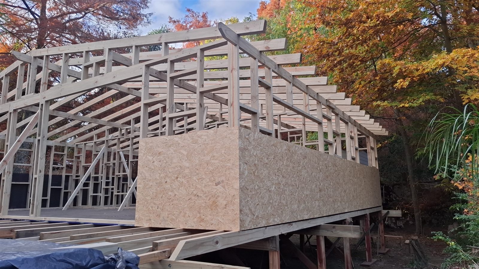 Construcción en madera Isla Delta – exterior paso 8